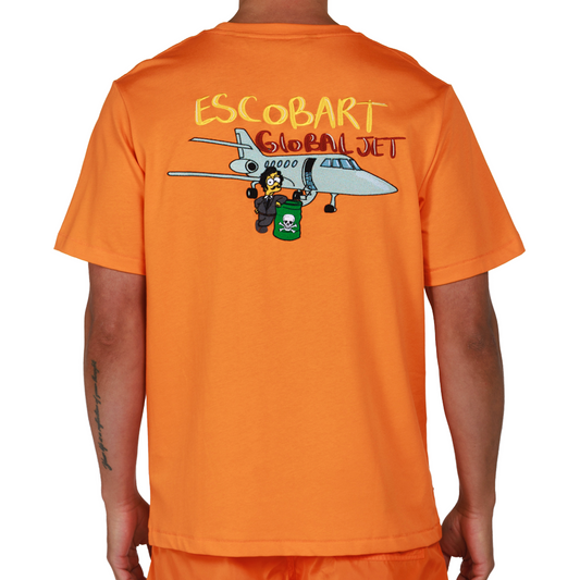 ALLARD ORANGE | Mens Cotton Oversized T-Shirt GLOBAL JET