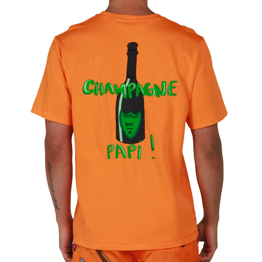 ALLARD ORANGE | Mens Cotton Oversized T-Shirt CHAMPAGNE PAPI
