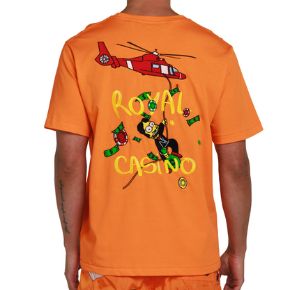 ALLARD ORANGE | Mens Cotton Oversized T-Shirt ROYAL CASINO