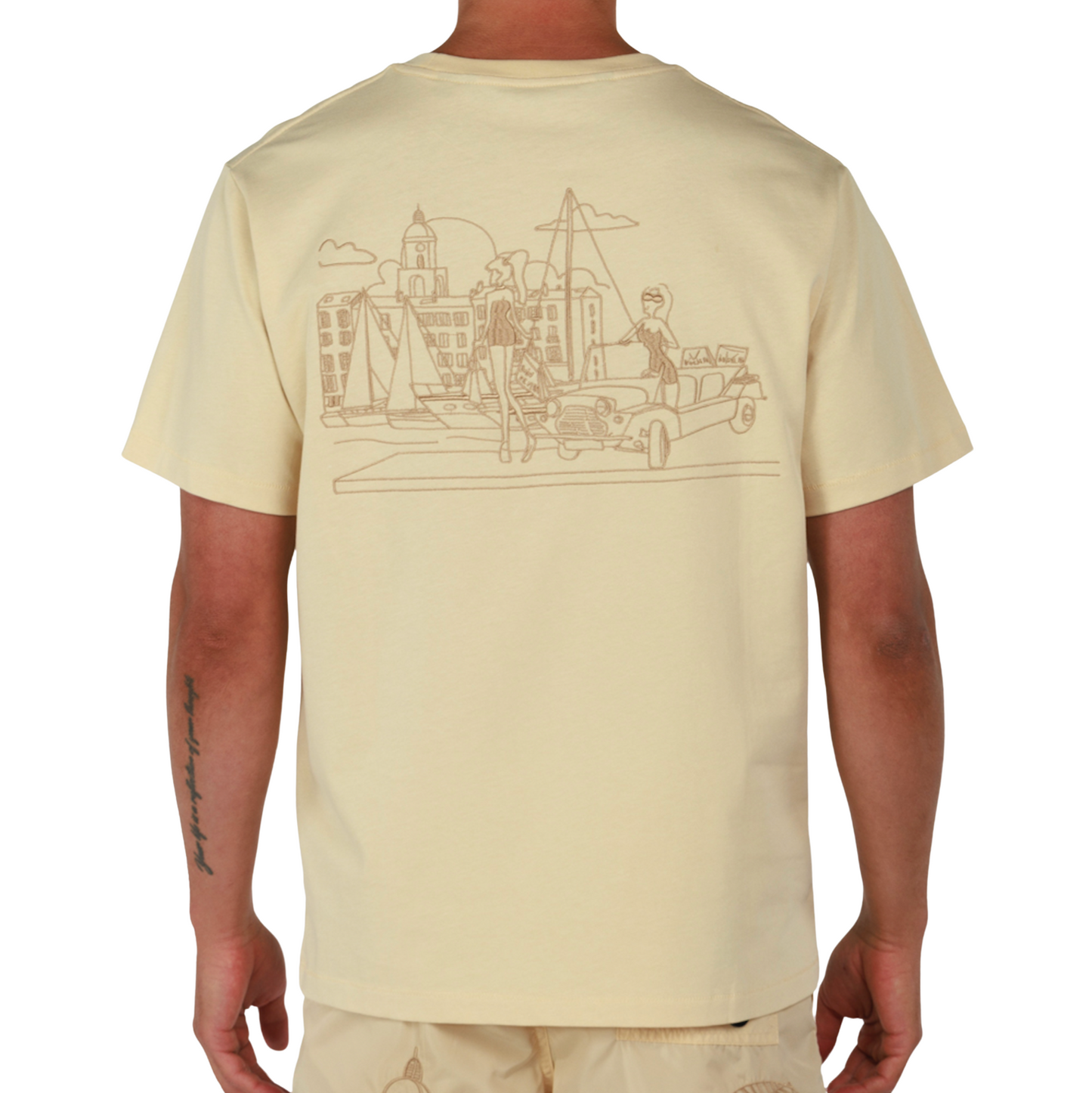 ALLARD SAND | Mens Cotton Oversized T-Shirt BDM SAINT TROPEZ