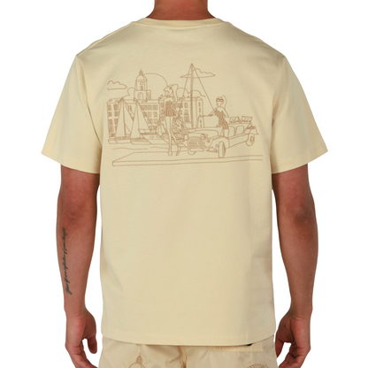 ALLARD SAND | Mens Cotton Oversized T-Shirt BDM SAINT TROPEZ