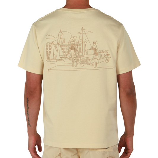 ALLARD SAND | Mens Cotton Oversized T-Shirt BDM SAINT TROPEZ