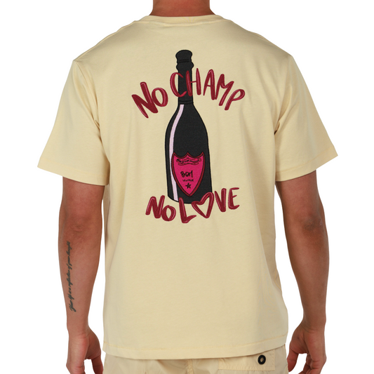 ALLARD SAND | Mens Cotton Oversized T-Shirt NO CHAMP NO LOVE