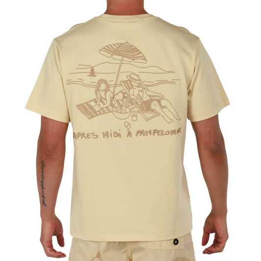 ALLARD SAND | Mens Cotton Oversized T-Shirt PAMPELONNE
