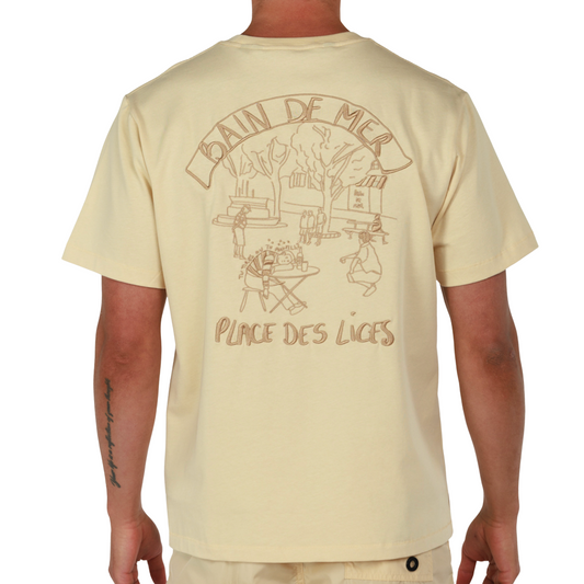 ALLARD SAND | Mens Cotton Oversized T-Shirt PLACE DES LICES