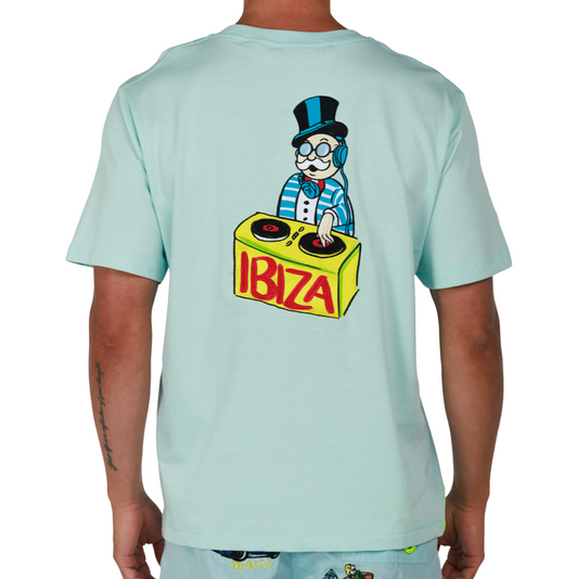 ALLARD SKY BLUE | Mens Cotton Oversized T-Shirt BDM IBIZA