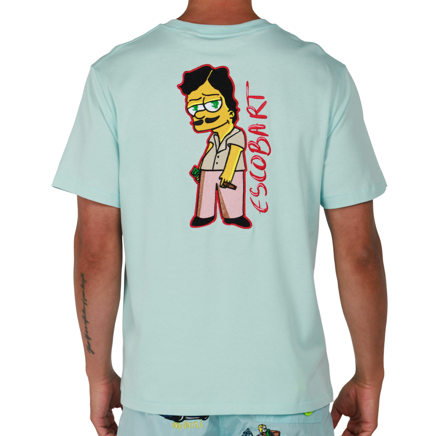 ALLARD SKY BLUE | Mens Cotton Oversized T-Shirt BDM MARBELLA