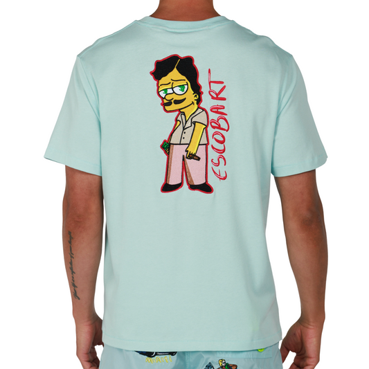 ALLARD SKY BLUE | Mens Cotton Oversized T-Shirt BDM MARBELLA