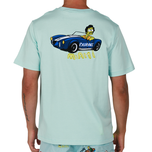 ALLARD SKY BLUE | Mens Cotton Oversized T-Shirt BDM MIAMI