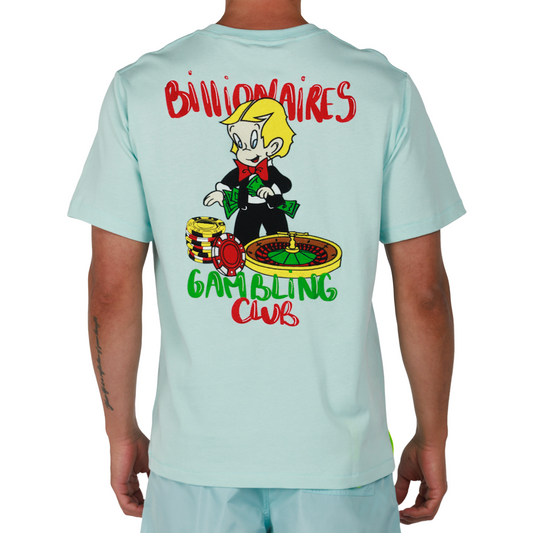 ALLARD SKY BLUE | Mens Cotton Oversized T-Shirt BILLIONAIRES CLUB