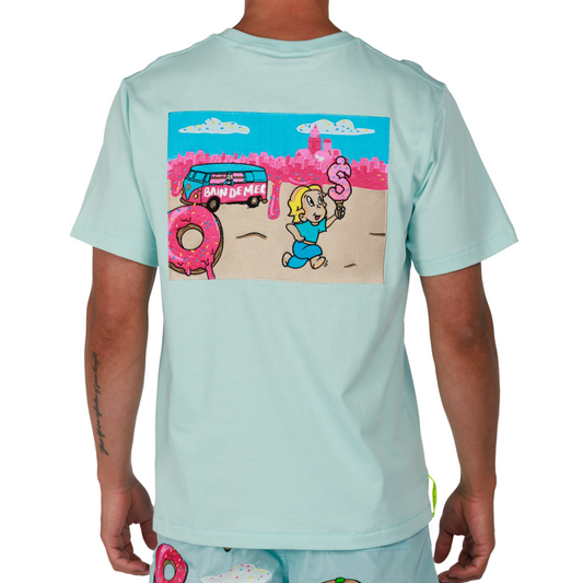 ALLARD SKY BLUE | Mens Cotton Oversized T-Shirt CANDYLAND