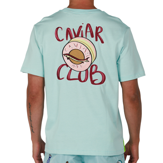 ALLARD SKY BLUE | Mens Cotton Oversized T-Shirt CAVIAR CLUB