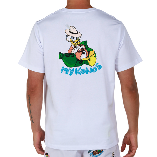 ALLARD WHITE | Mens Cotton Oversized T-Shirt BDM MYKONOS