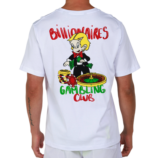 ALLARD WHITE | Mens Cotton Oversized T-Shirt BILLIONAIRES CLUB