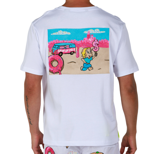 ALLARD WHITE | Mens Cotton Oversized T-Shirt CANDYLAND