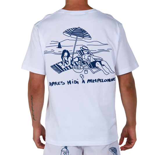 ALLARD WHITE | Mens Cotton Oversized T-Shirt PAMPELONNE
