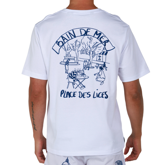 ALLARD WHITE | Mens Cotton Oversized T-Shirt PLACE DES LICES