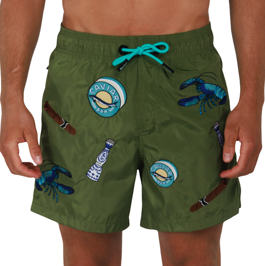 SALIN MILITARY GREEN | Mens Swimwear CIGARE X AZUL