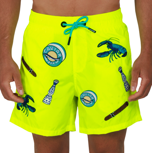 SALIN NEON YELLOW | Mens Swimwear CIGARE X AZUL