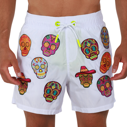 SALIN WHITE | Mens Swimwear BDM SKULL AO