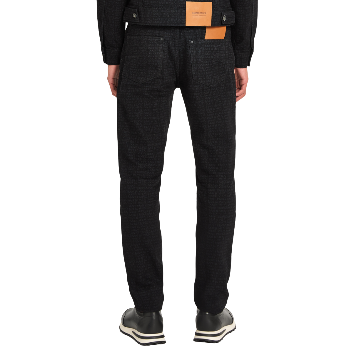 Denim Pants Print | BLACK