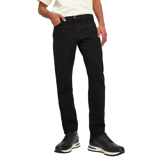 Denim Pants Print | BLACK