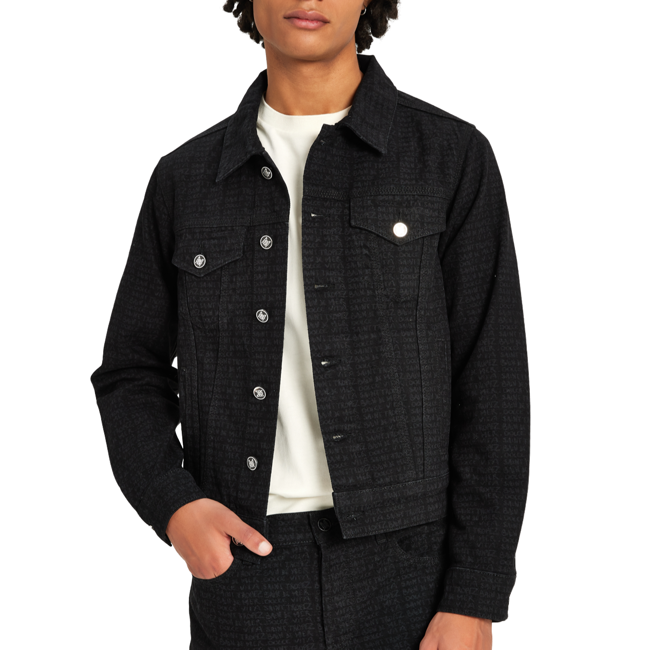 Denim Jacket Print | BLACK