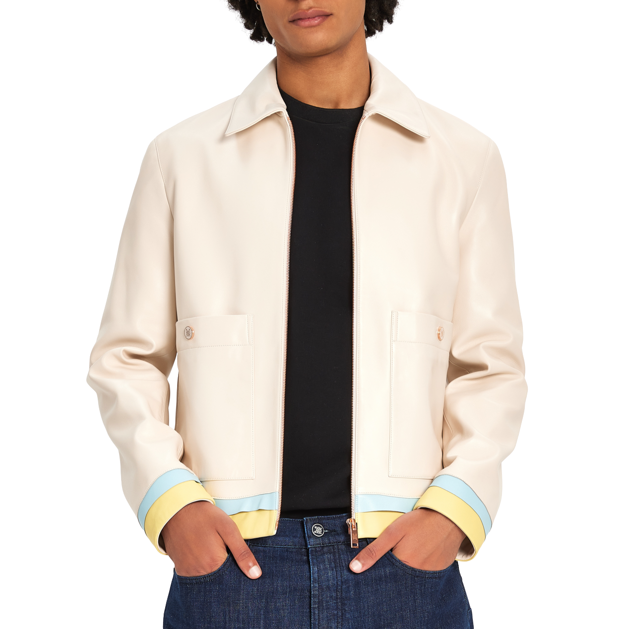 Leather Jacket 70 | BEIGE