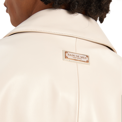 Leather Jacket 70 | BEIGE