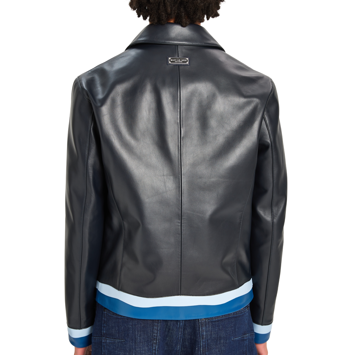 Leather Jacket 70 | NAVY BLUE
