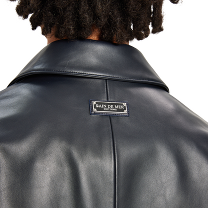 Leather Jacket 70 | NAVY BLUE