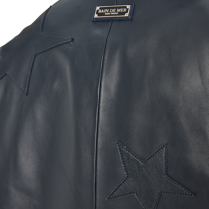 Leather Jacket 70 Starlight | NAVY BLUE
