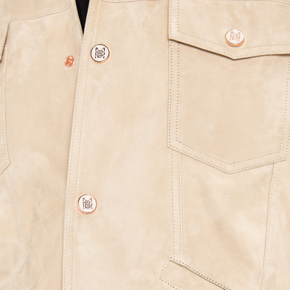 Leather Jacket Dandy | BEIGE