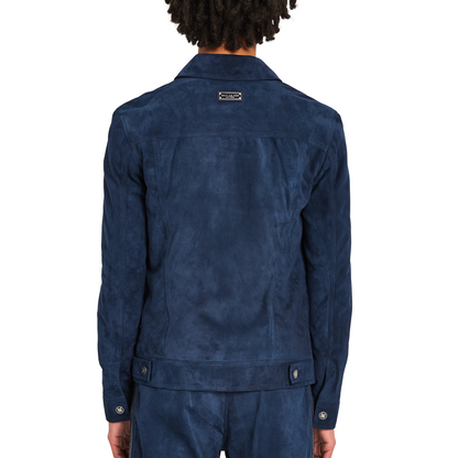 Leather Jacket Dandy | NAVY BLUE