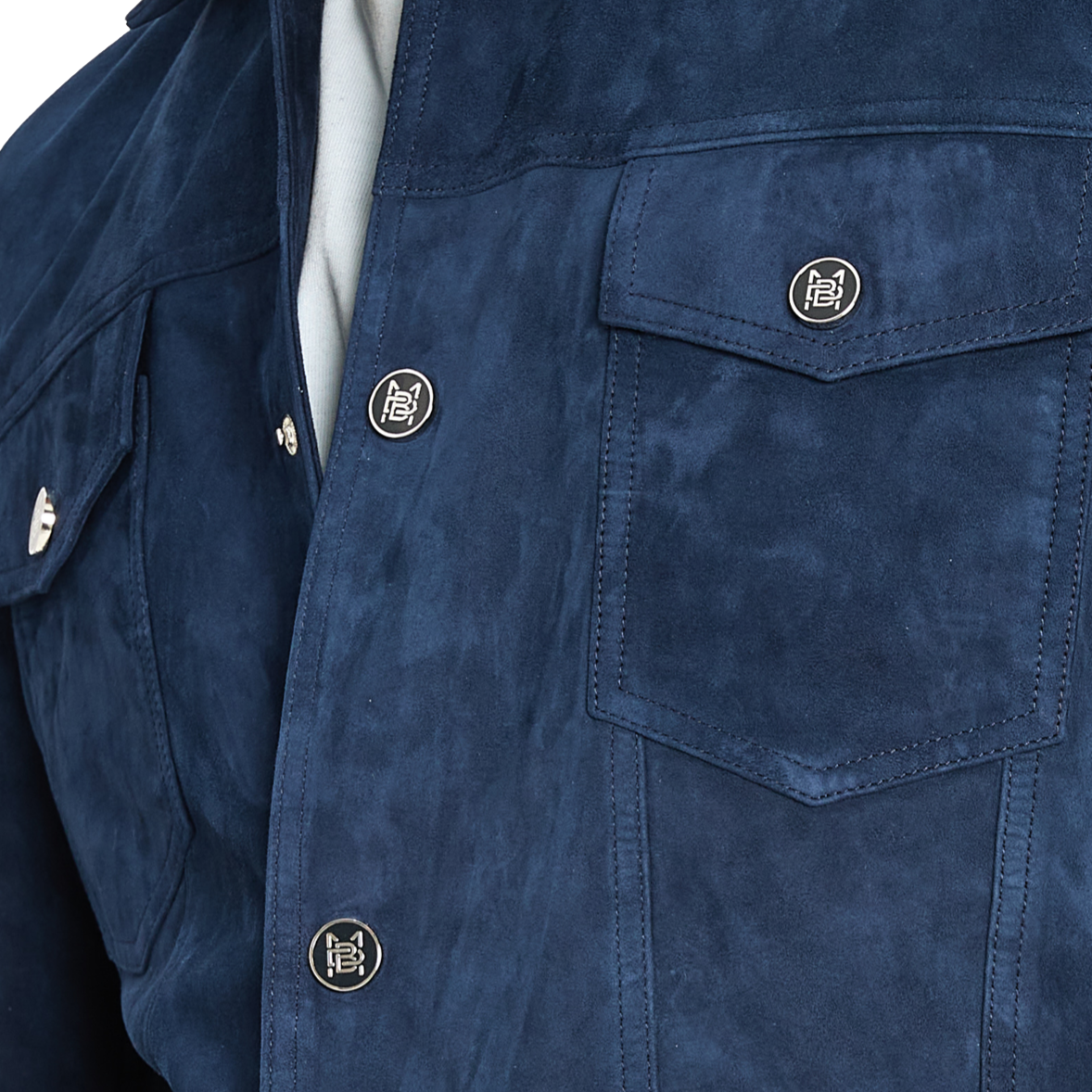 Leather Jacket Dandy | NAVY BLUE