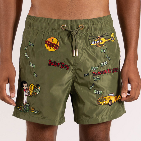 SWIMWEAR RICHIE TONY | MILITARY GREEN