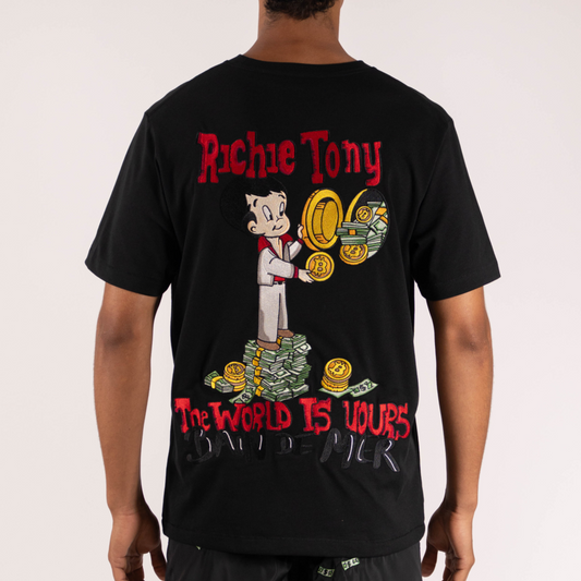 T-SHIRT RICHIE TONY | BLACK