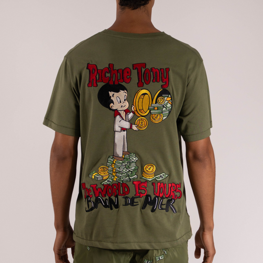 T-SHIRT RICHIE TONY | MILITARY GREEN