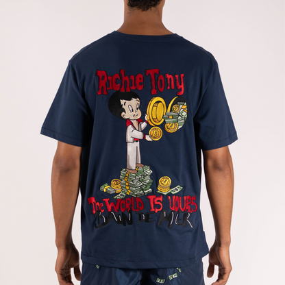 T-SHIRT RICHIE TONY | NAVY