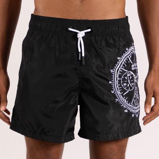 SWIMWEAR BIG WATCH COLLECTOR | BLACK