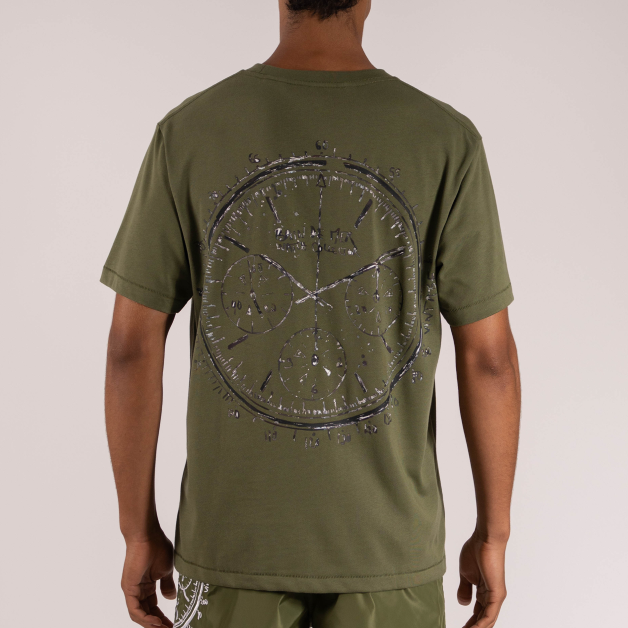 T-SHIRT WATCH COLLECTOR PRINT | MILITARY GREEN