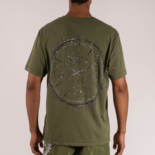 T-SHIRT WATCH COLLECTOR PRINT | MILITARY GREEN