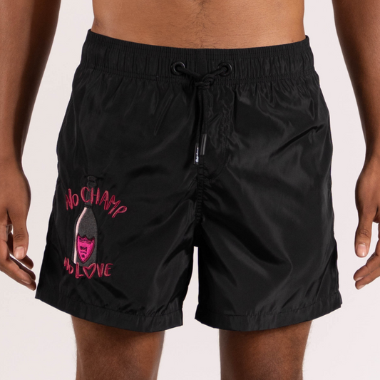 SWIMWEAR NO CHAMP NO LOVE | BLACK