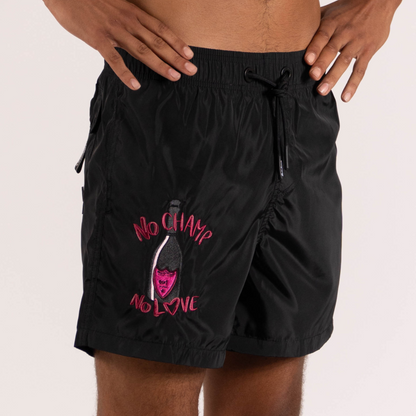SWIMWEAR NO CHAMP NO LOVE | BLACK