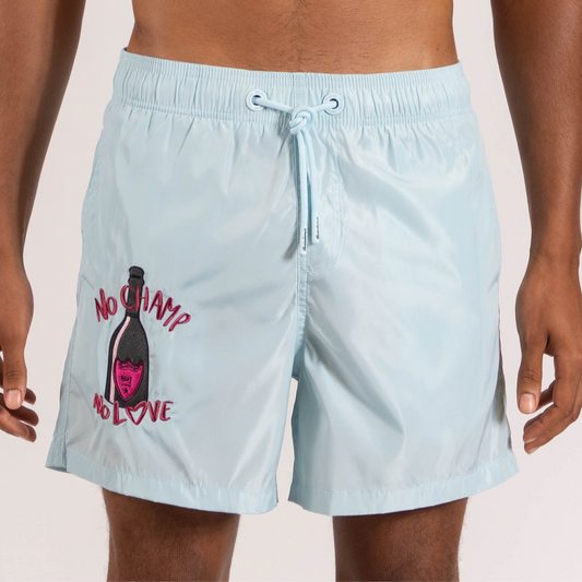 SWIMWEAR NO CHAMP NO LOVE | SKY BLUE
