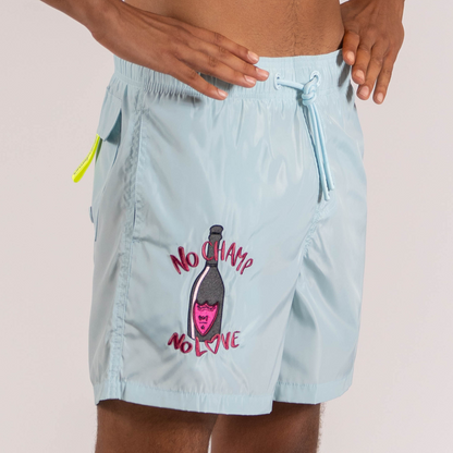 SWIMWEAR NO CHAMP NO LOVE | SKY BLUE