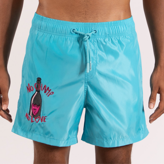 SWIMWEAR NO CHAMP NO LOVE | TIFFANY BLUE