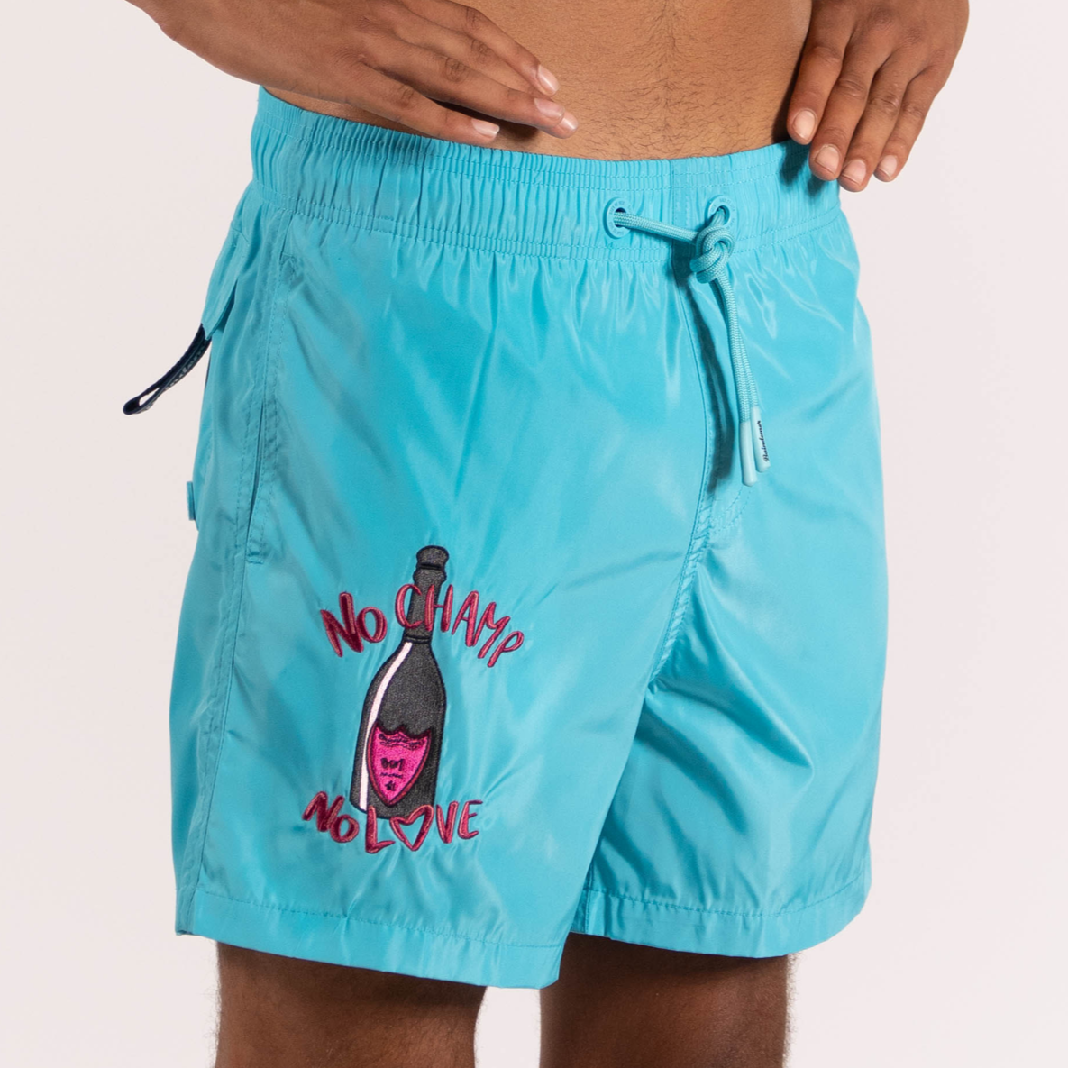 SWIMWEAR NO CHAMP NO LOVE | TIFFANY BLUE