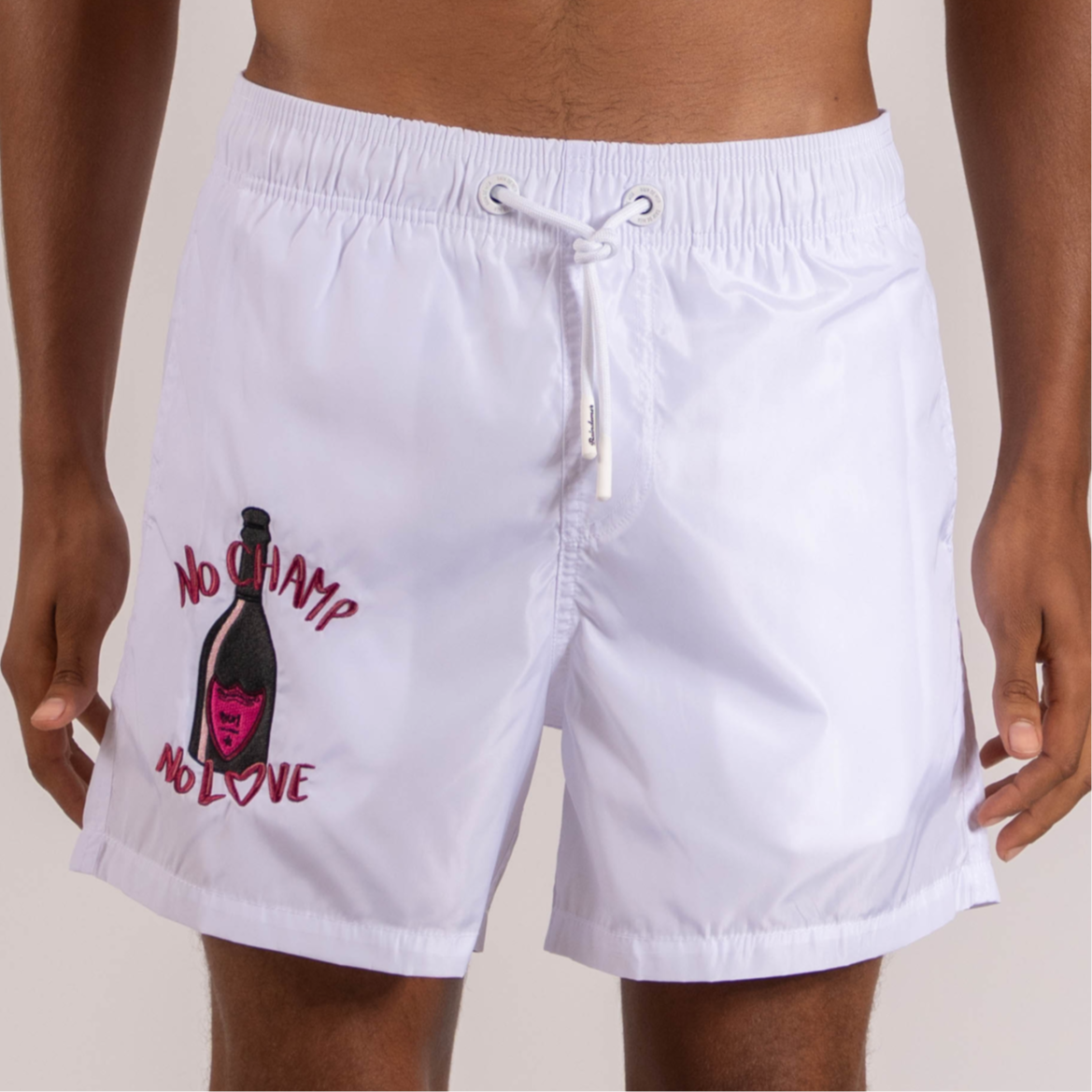 SWIMWEAR NO CHAMP NO LOVE | WHITE