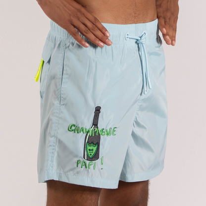 SWIMWEAR CHAMPAGNE PAPI | SKY BLUE